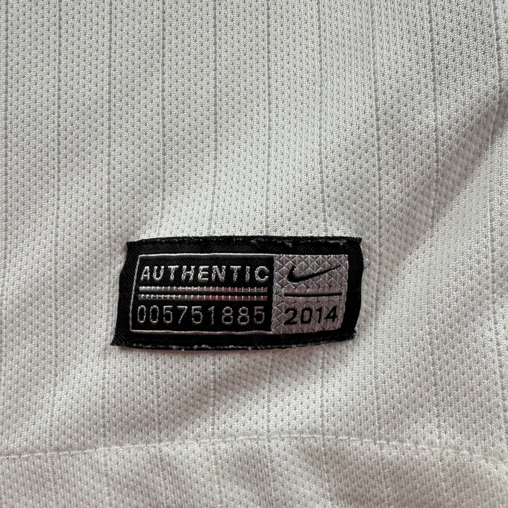 Nike England 2014 Home Jersey Mens Small White Soccer Three Lions Dri-FIT Shirt - Picture 5 of 7